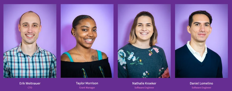 A complete row of the Crossroads team portraits