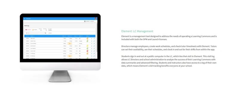 Element management interface on the Crossroads Technology page